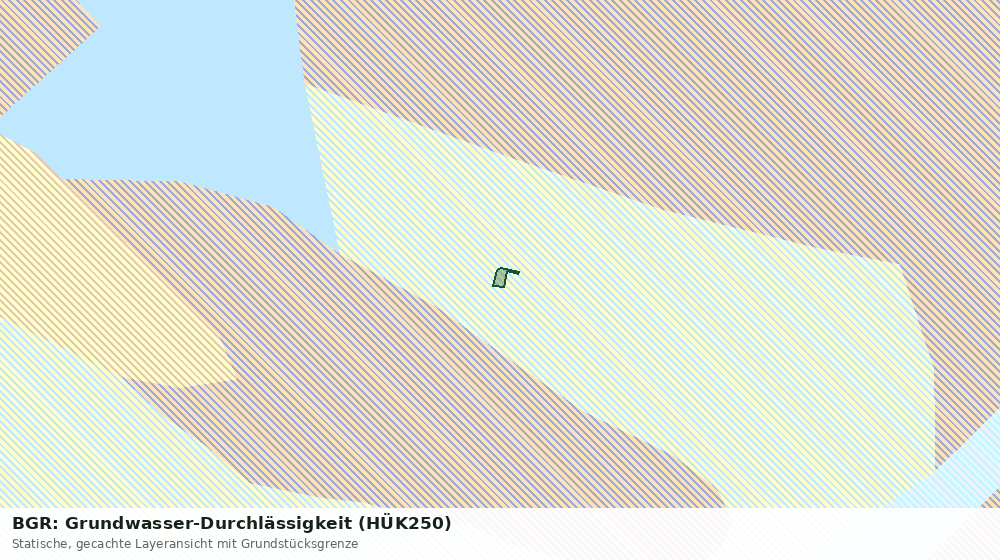 Statische Kartenansicht: BGR: Grundwasser-Durchlässigkeit (HÜK250)