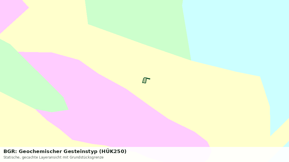 Statische Kartenansicht: BGR: Geochemischer Gesteinstyp (HÜK250)