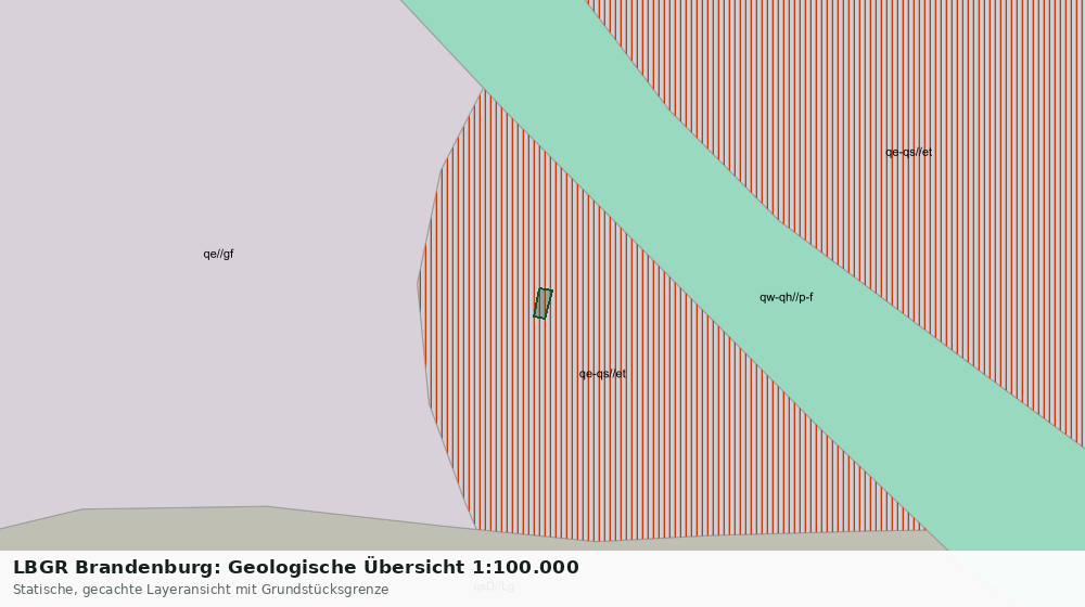 Statische Kartenansicht: LBGR Brandenburg: Geologische Übersicht 1:100.000