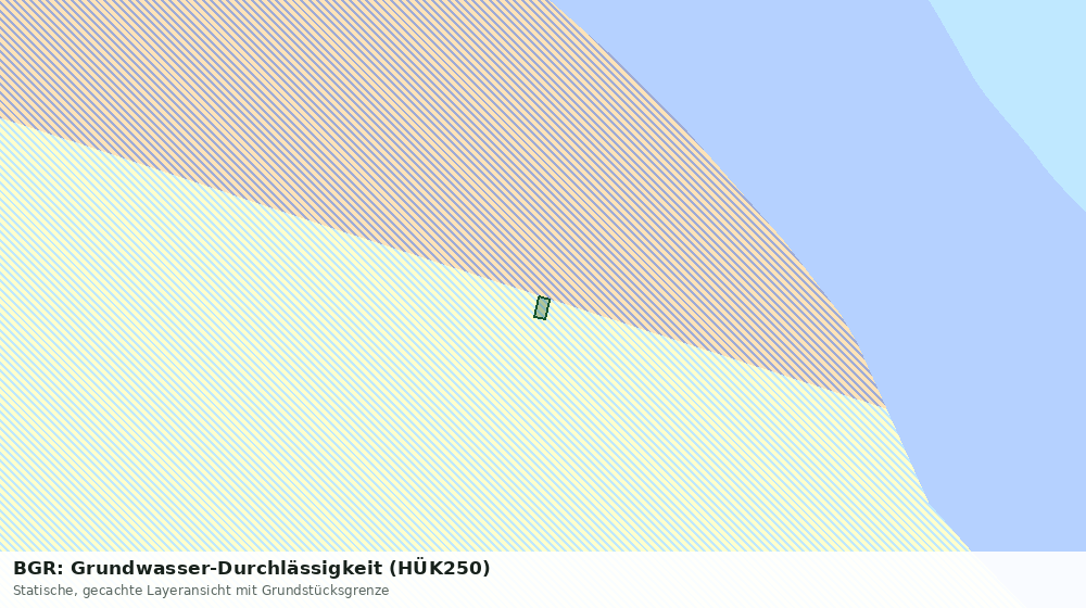 Statische Kartenansicht: BGR: Grundwasser-Durchlässigkeit (HÜK250)