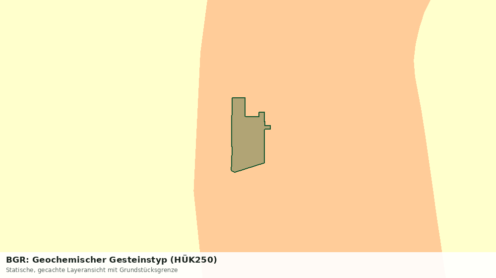 Statische Kartenansicht: BGR: Geochemischer Gesteinstyp (HÜK250)
