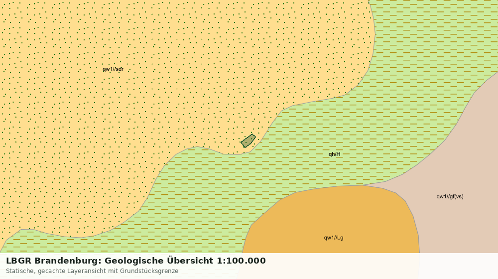 Statische Kartenansicht: LBGR Brandenburg: Geologische Übersicht 1:100.000