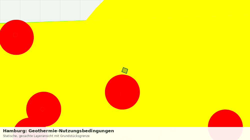 Statische Kartenansicht: Hamburg: Geothermie-Nutzungsbedingungen