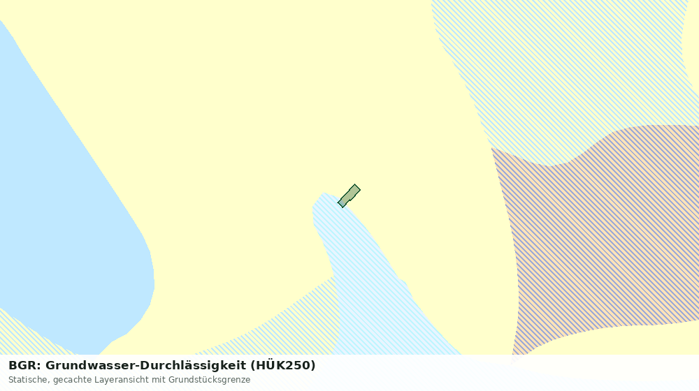 Statische Kartenansicht: BGR: Grundwasser-Durchlässigkeit (HÜK250)