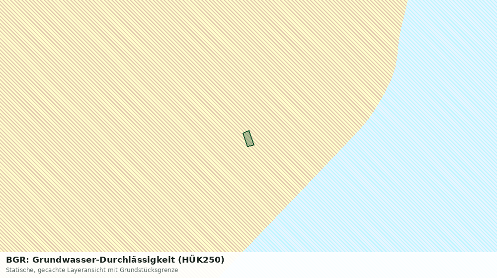 Statische Kartenansicht: BGR: Grundwasser-Durchlässigkeit (HÜK250)