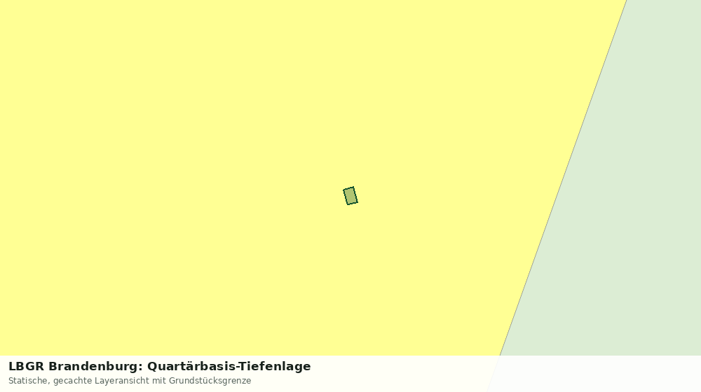 Statische Kartenansicht: LBGR Brandenburg: Quartärbasis-Tiefenlage