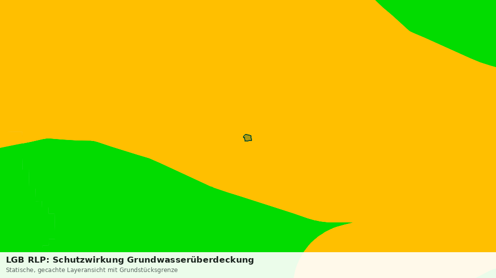 Statische Kartenansicht: LGB RLP: Schutzwirkung Grundwasserüberdeckung