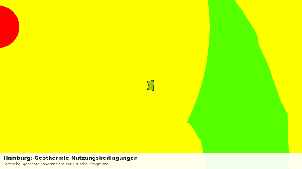 Statische Kartenansicht: Hamburg: Geothermie-Nutzungsbedingungen