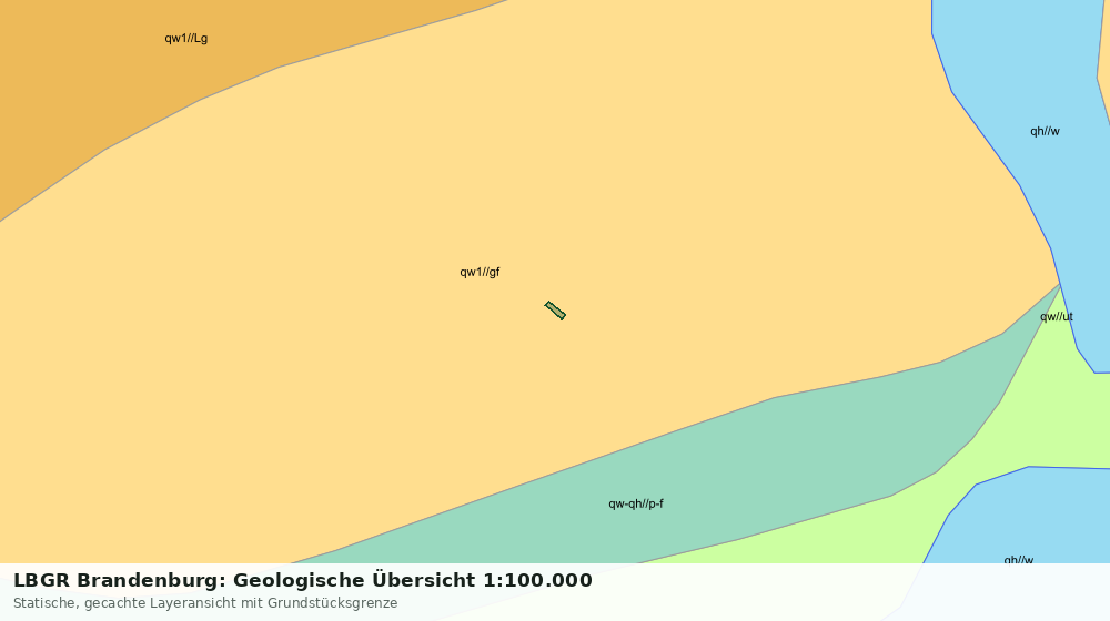 Statische Kartenansicht: LBGR Brandenburg: Geologische Übersicht 1:100.000