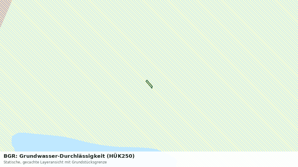 Statische Kartenansicht: BGR: Grundwasser-Durchlässigkeit (HÜK250)