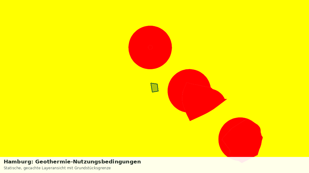Statische Kartenansicht: Hamburg: Geothermie-Nutzungsbedingungen