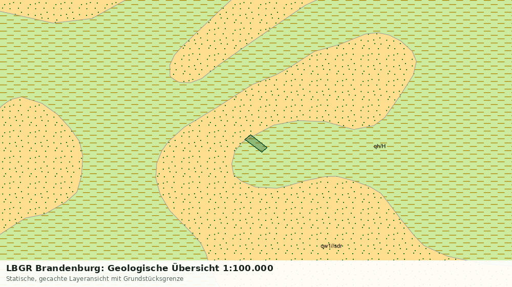 Statische Kartenansicht: LBGR Brandenburg: Geologische Übersicht 1:100.000
