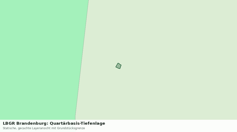 Statische Kartenansicht: LBGR Brandenburg: Quartärbasis-Tiefenlage