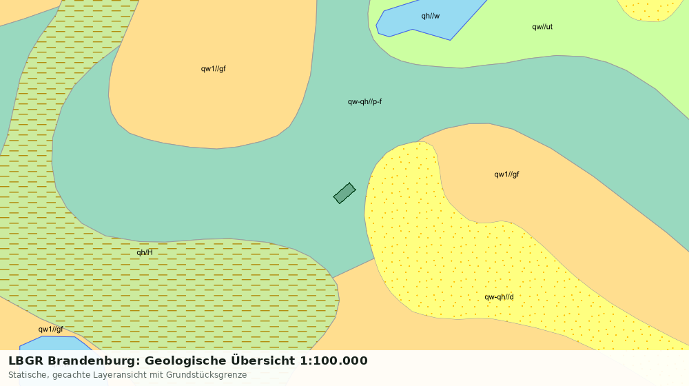Statische Kartenansicht: LBGR Brandenburg: Geologische Übersicht 1:100.000