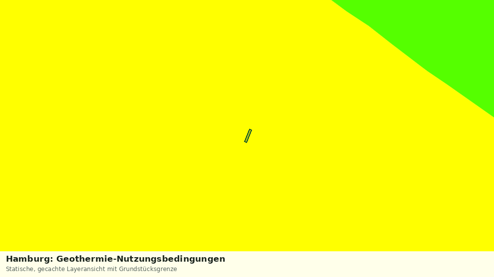 Statische Kartenansicht: Hamburg: Geothermie-Nutzungsbedingungen