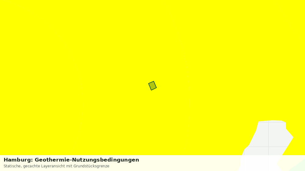 Statische Kartenansicht: Hamburg: Geothermie-Nutzungsbedingungen