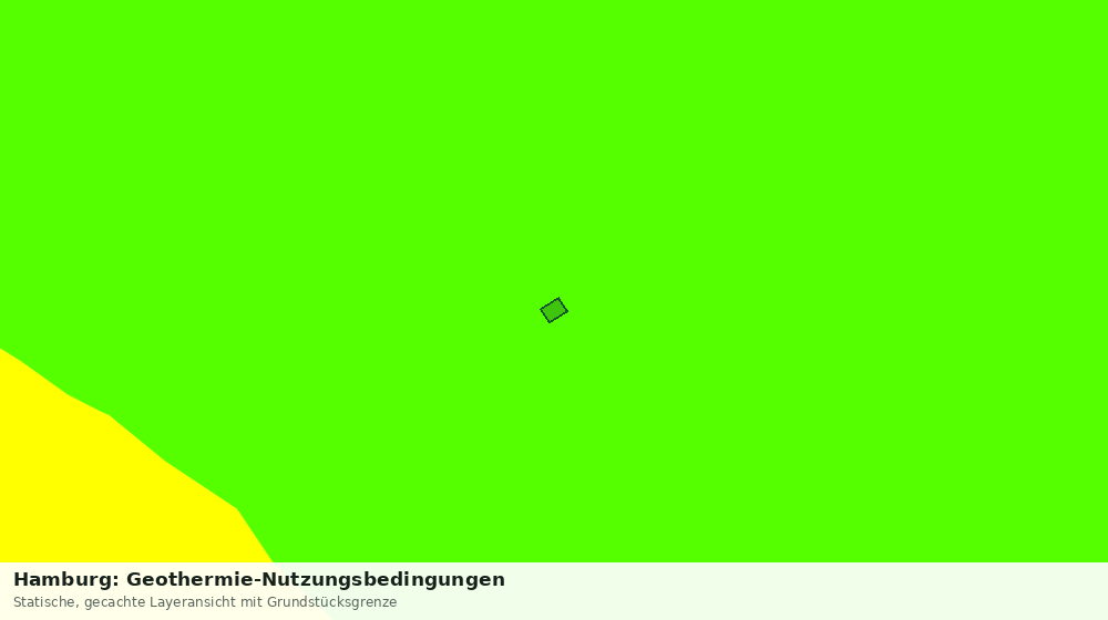 Statische Kartenansicht: Hamburg: Geothermie-Nutzungsbedingungen