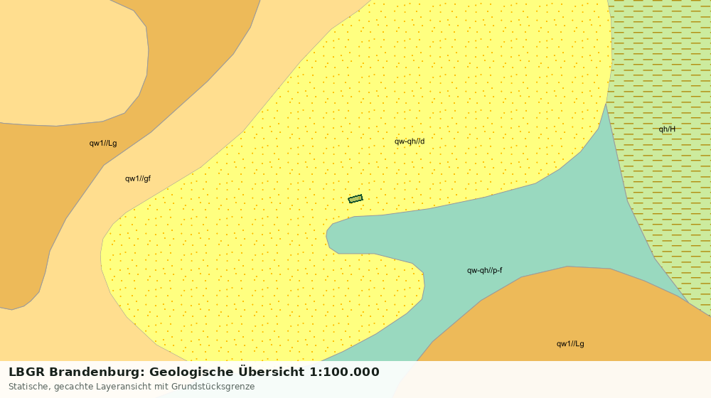 Statische Kartenansicht: LBGR Brandenburg: Geologische Übersicht 1:100.000