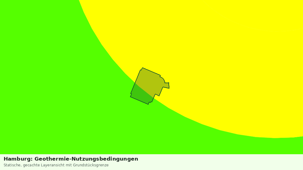 Statische Kartenansicht: Hamburg: Geothermie-Nutzungsbedingungen