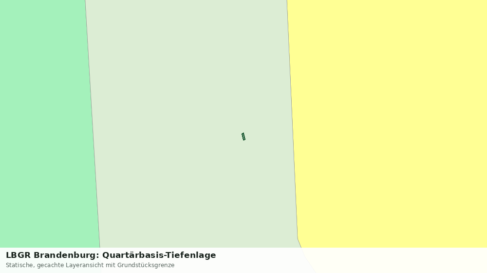 Statische Kartenansicht: LBGR Brandenburg: Quartärbasis-Tiefenlage