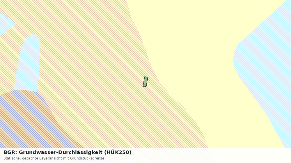 Statische Kartenansicht: BGR: Grundwasser-Durchlässigkeit (HÜK250)