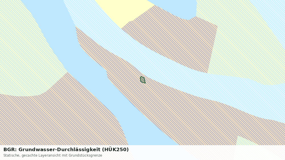 Statische Kartenansicht: BGR: Grundwasser-Durchlässigkeit (HÜK250)
