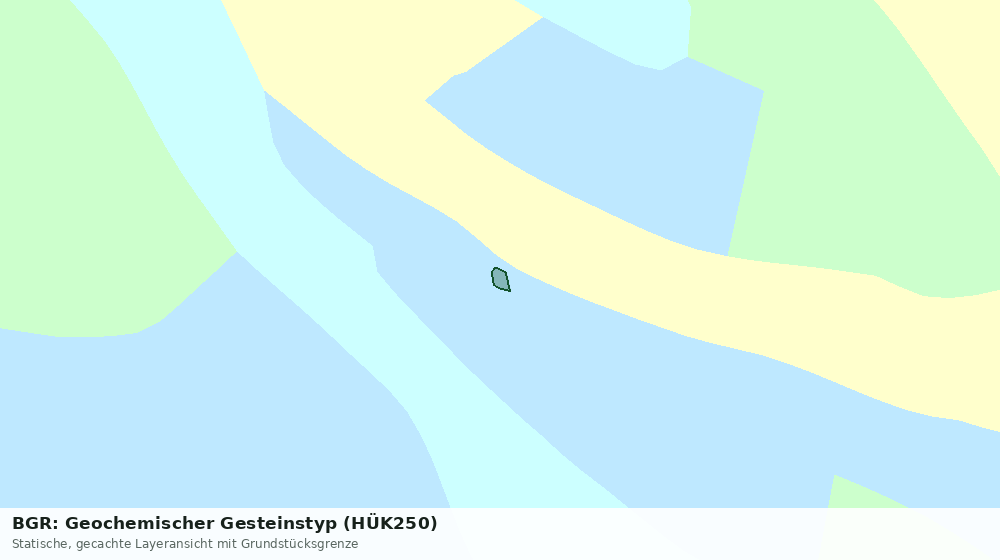 Statische Kartenansicht: BGR: Geochemischer Gesteinstyp (HÜK250)