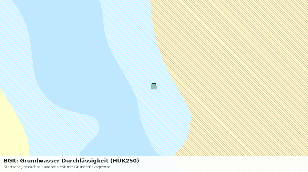 Statische Kartenansicht: BGR: Grundwasser-Durchlässigkeit (HÜK250)