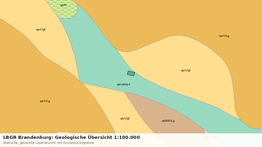 Statische Kartenansicht: LBGR Brandenburg: Geologische Übersicht 1:100.000
