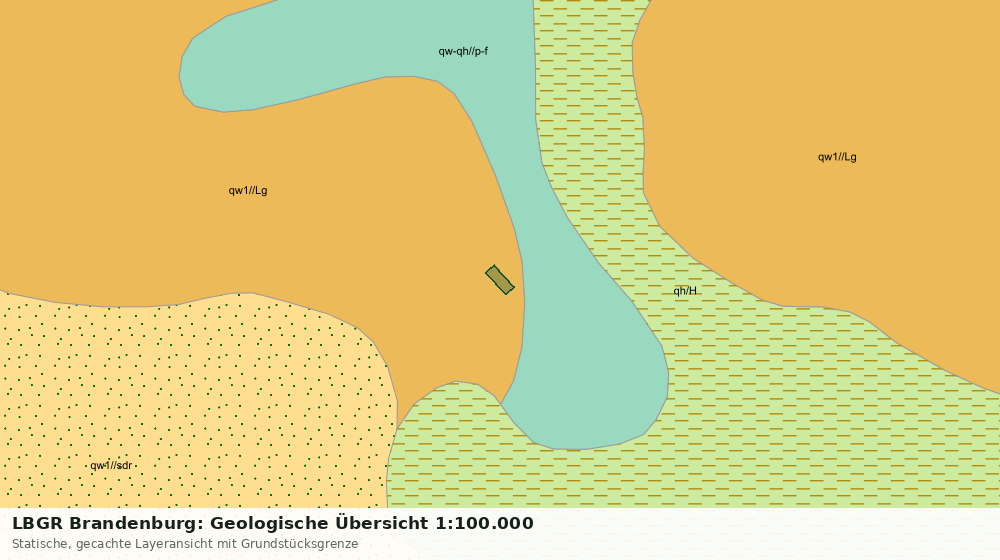 Statische Kartenansicht: LBGR Brandenburg: Geologische Übersicht 1:100.000