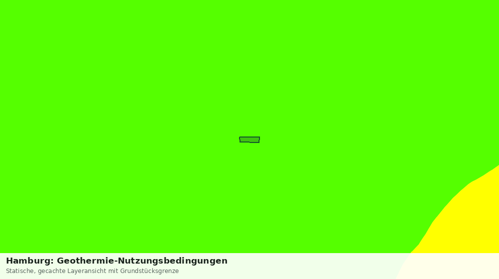 Statische Kartenansicht: Hamburg: Geothermie-Nutzungsbedingungen