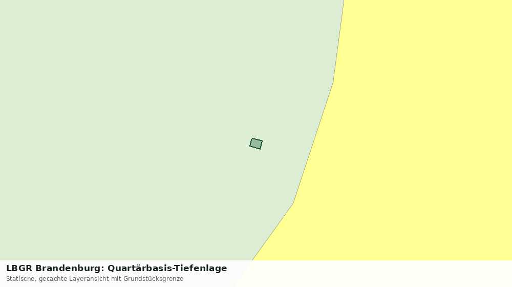 Statische Kartenansicht: LBGR Brandenburg: Quartärbasis-Tiefenlage