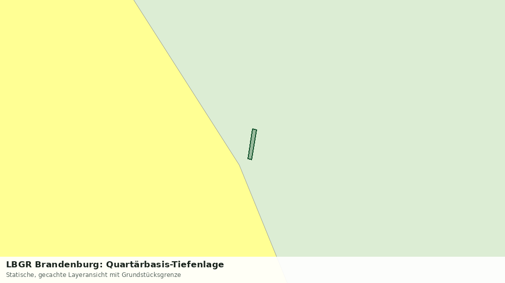 Statische Kartenansicht: LBGR Brandenburg: Quartärbasis-Tiefenlage