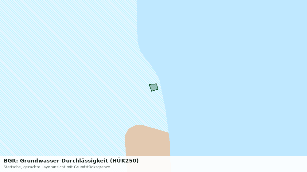 Statische Kartenansicht: BGR: Grundwasser-Durchlässigkeit (HÜK250)