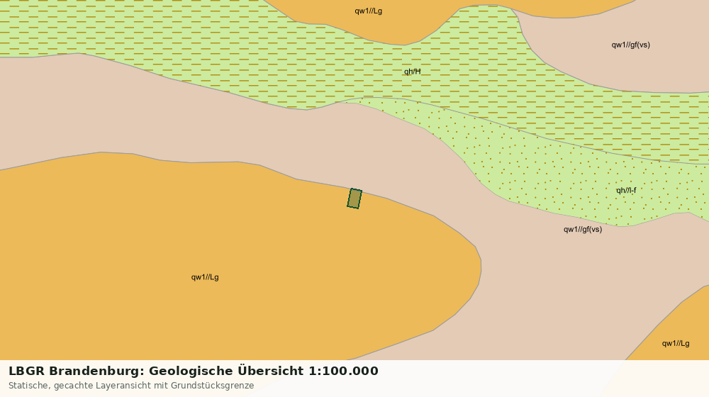 Statische Kartenansicht: LBGR Brandenburg: Geologische Übersicht 1:100.000