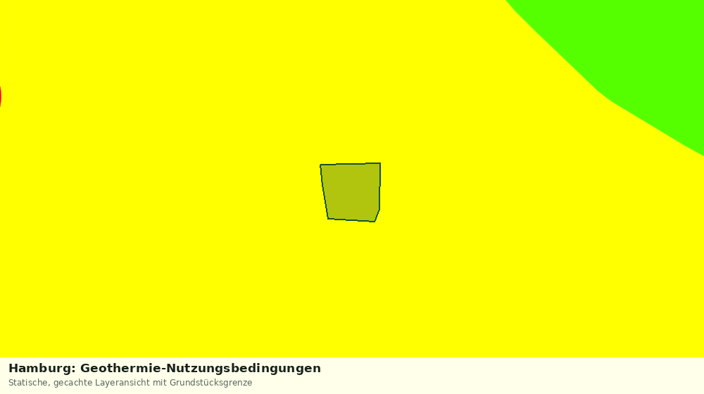 Statische Kartenansicht: Hamburg: Geothermie-Nutzungsbedingungen