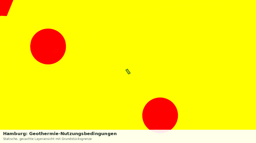 Statische Kartenansicht: Hamburg: Geothermie-Nutzungsbedingungen