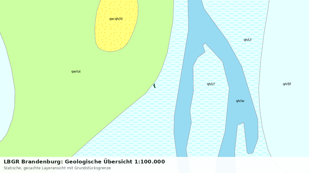 Statische Kartenansicht: LBGR Brandenburg: Geologische Übersicht 1:100.000