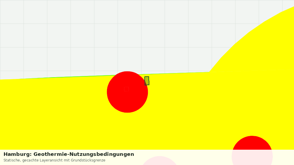 Statische Kartenansicht: Hamburg: Geothermie-Nutzungsbedingungen