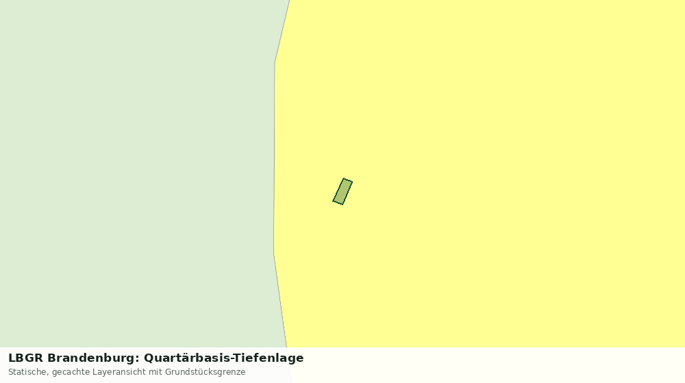 Statische Kartenansicht: LBGR Brandenburg: Quartärbasis-Tiefenlage