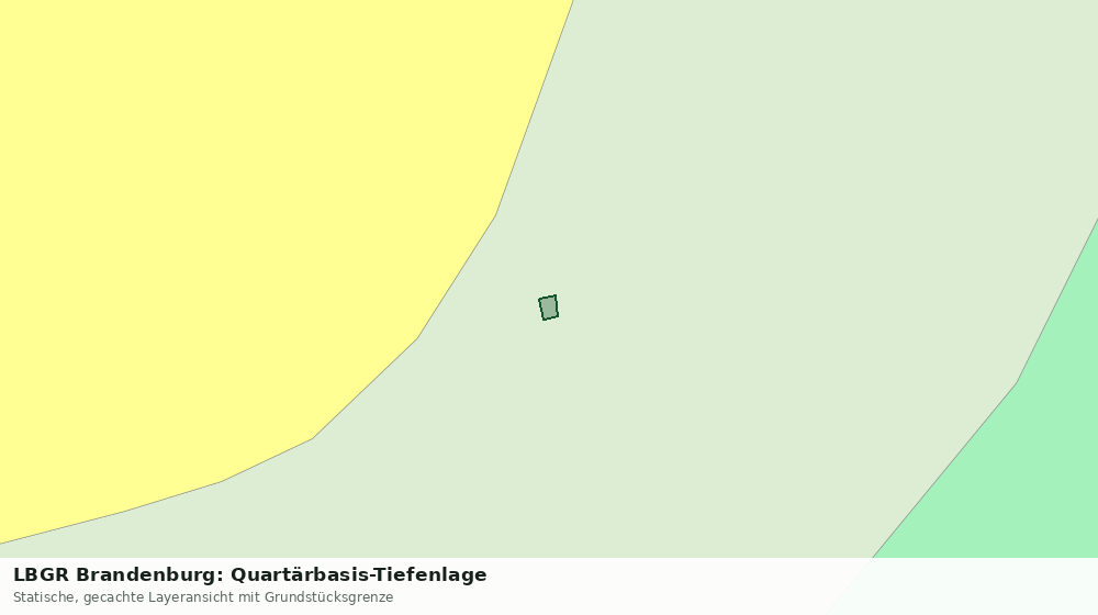 Statische Kartenansicht: LBGR Brandenburg: Quartärbasis-Tiefenlage
