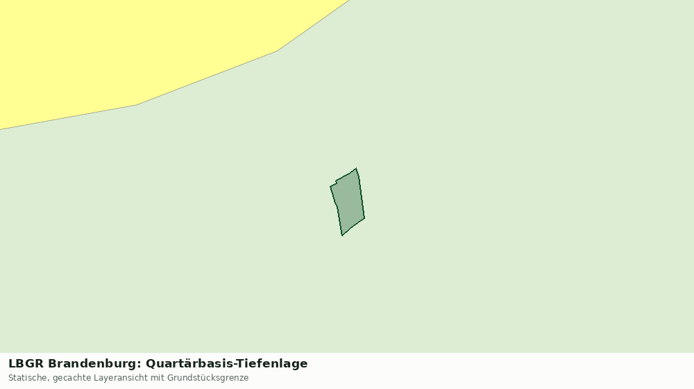 Statische Kartenansicht: LBGR Brandenburg: Quartärbasis-Tiefenlage