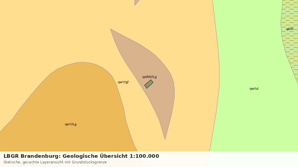 Statische Kartenansicht: LBGR Brandenburg: Geologische Übersicht 1:100.000