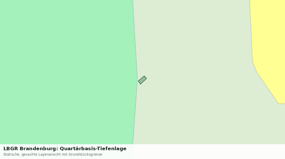 Statische Kartenansicht: LBGR Brandenburg: Quartärbasis-Tiefenlage