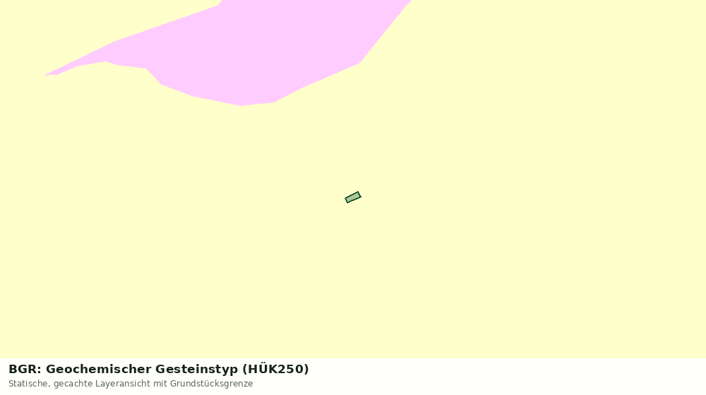 Statische Kartenansicht: BGR: Geochemischer Gesteinstyp (HÜK250)
