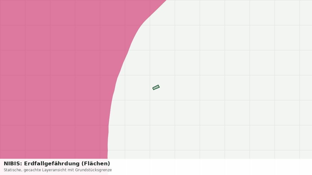 Statische Kartenansicht: NIBIS: Erdfallgefährdung (Flächen)