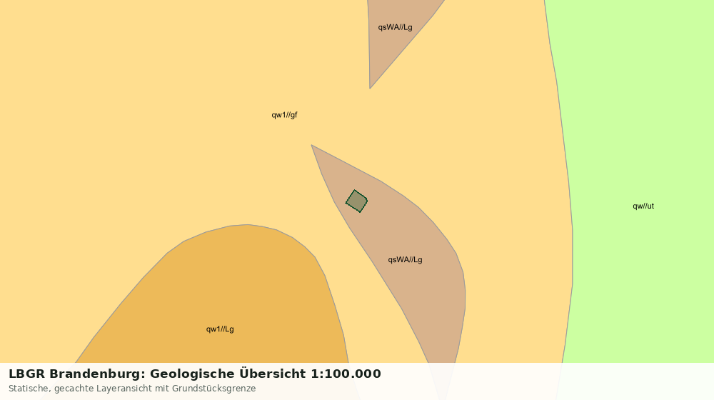 Statische Kartenansicht: LBGR Brandenburg: Geologische Übersicht 1:100.000