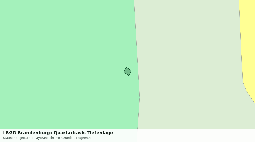 Statische Kartenansicht: LBGR Brandenburg: Quartärbasis-Tiefenlage