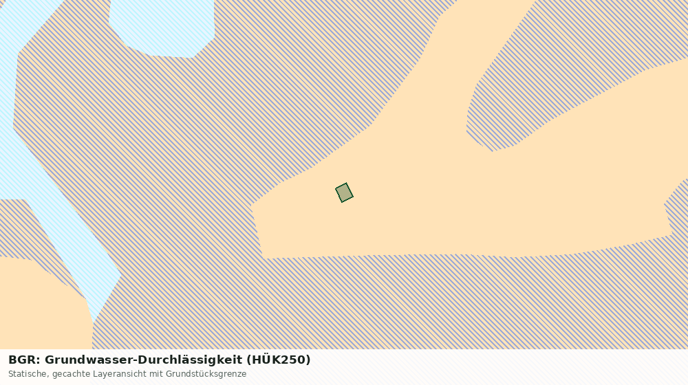 Statische Kartenansicht: BGR: Grundwasser-Durchlässigkeit (HÜK250)