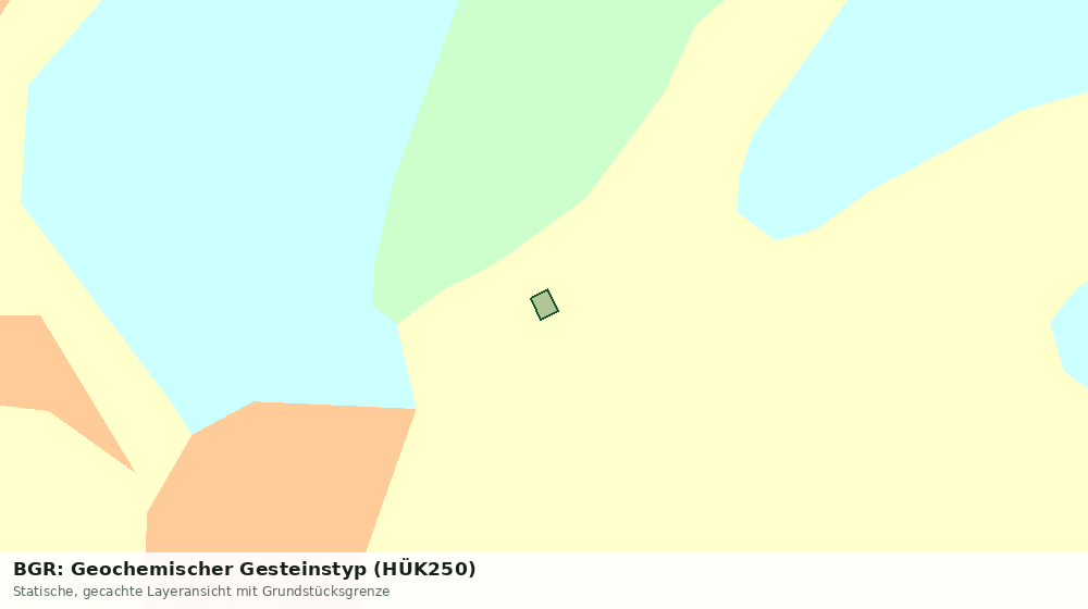 Statische Kartenansicht: BGR: Geochemischer Gesteinstyp (HÜK250)